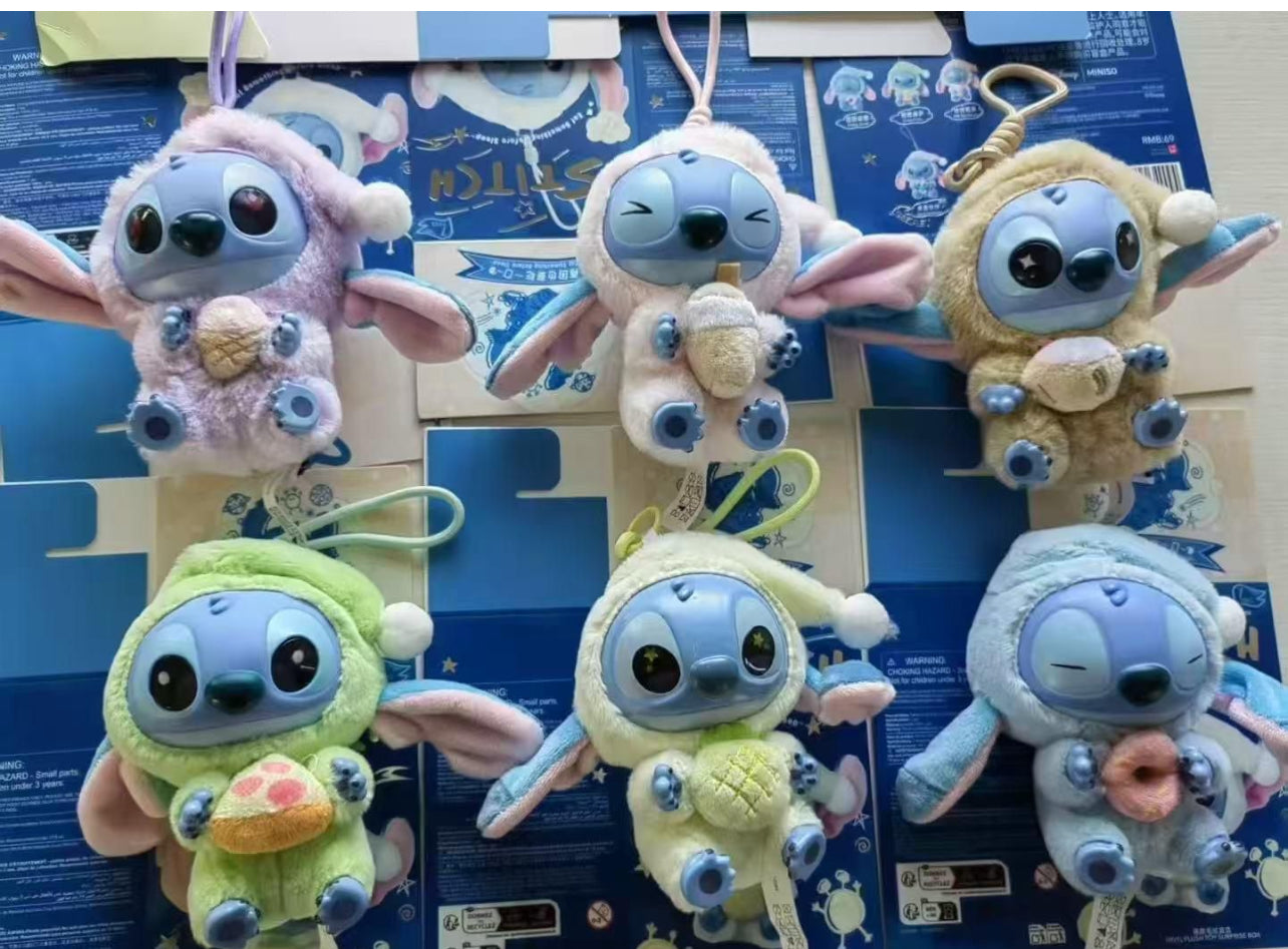 Lafufu Stitch Blue Face Surprise Teddy