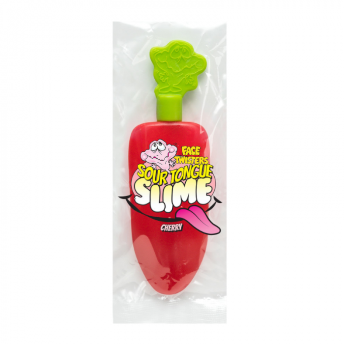 Face Twisters Sour Tongue Slime Cherry