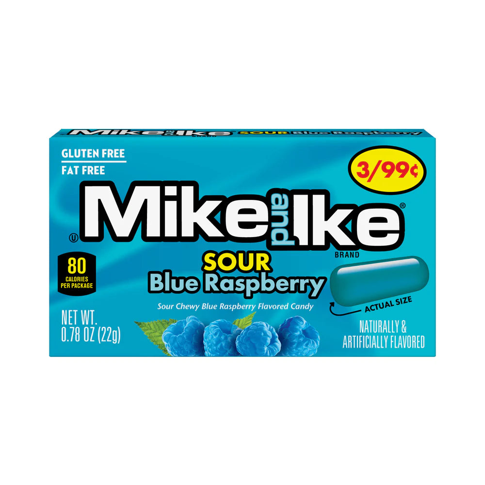 Mike & Ike SOUR Blue Raspberry MINI 22g