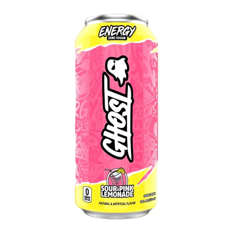 Ghost Sour Pink Lemonade 473ml