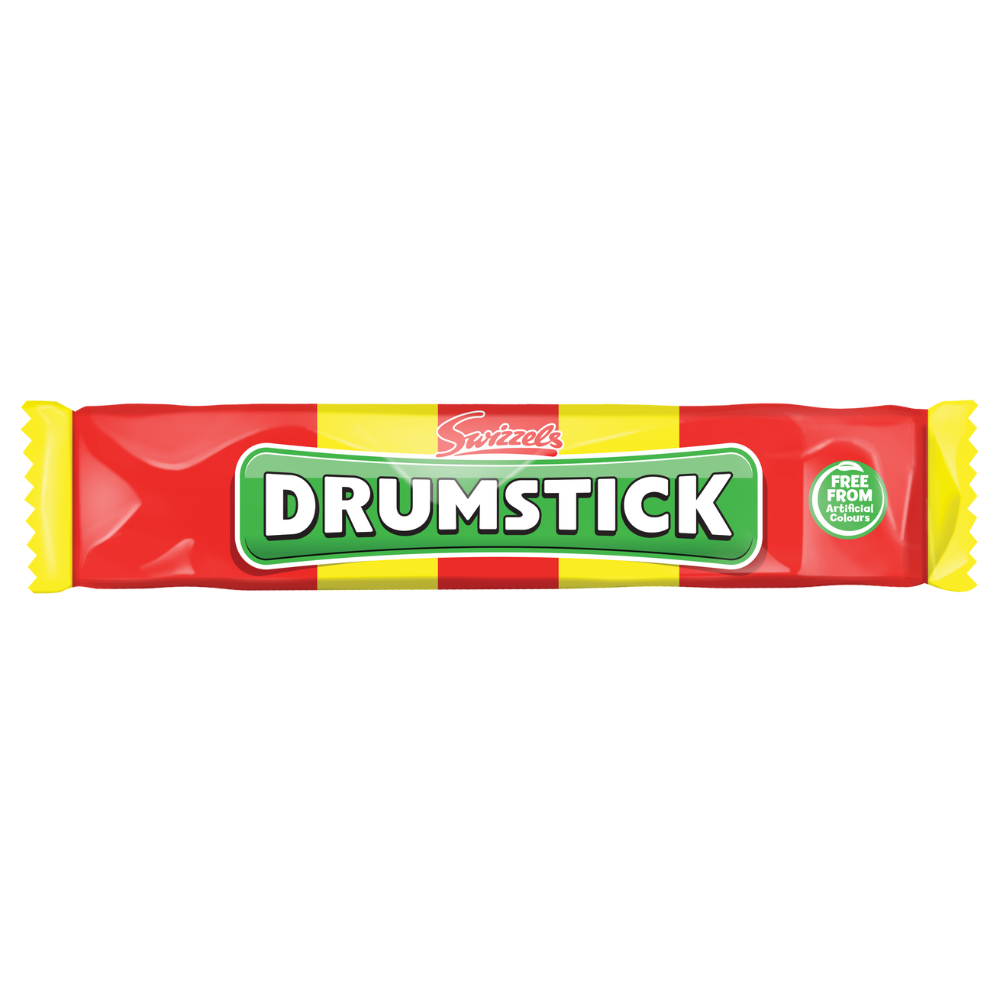 Swizzels Drumstick Original Raspberry and Milk Chew Bar 4 Pack (Vegan)