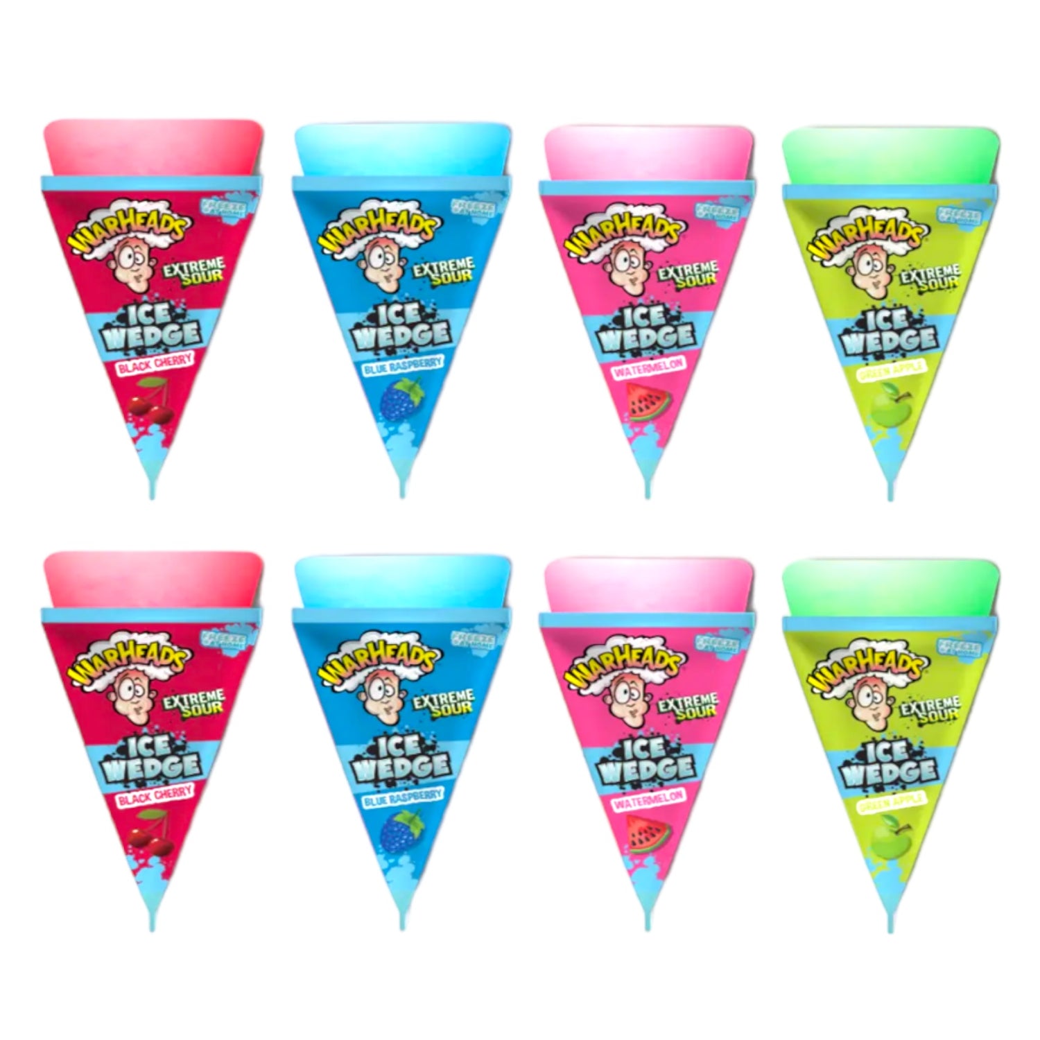 Warheads Extreme Sour Ice Wedges 8 Pack