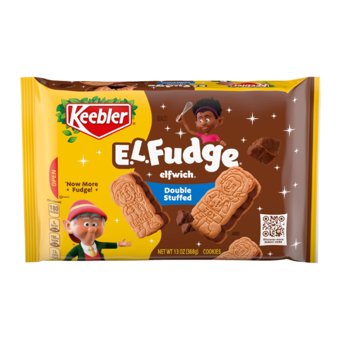 Keebler E.L. Fudge Double Stuffed Elfwich Cookies