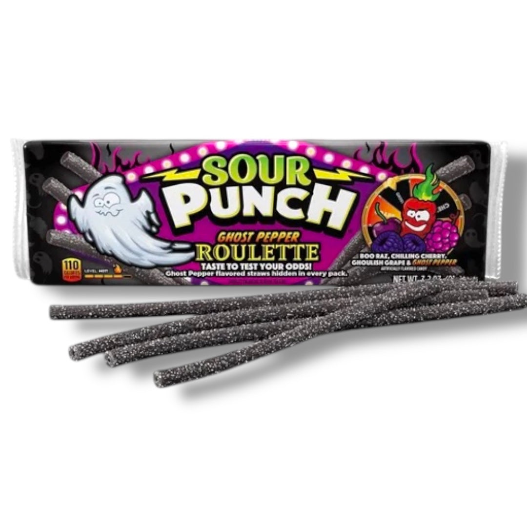 Sour Punch Ghost Pepper Roulette Straws 91g