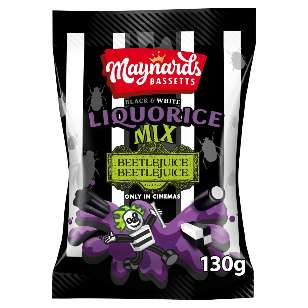 Maynards Bassetts Black & White Liquorice Mix 130g