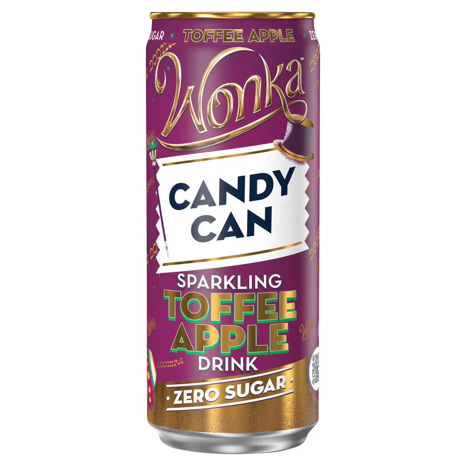 Candy Can Wonka Sparkling Toffee Apple 330ml