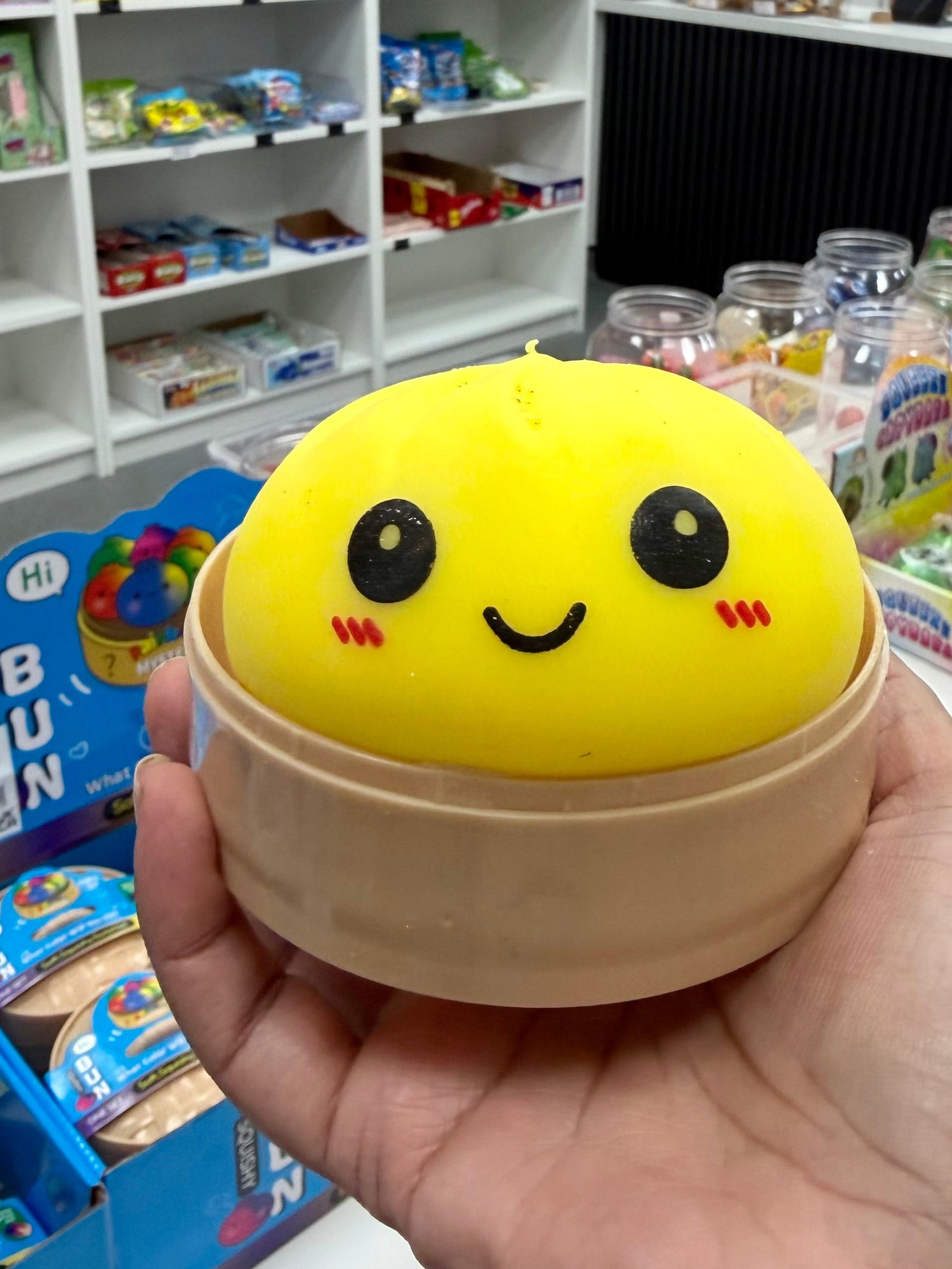 Viral Dumpling Bao Bun Squishy PLAIN Random Colour x 1