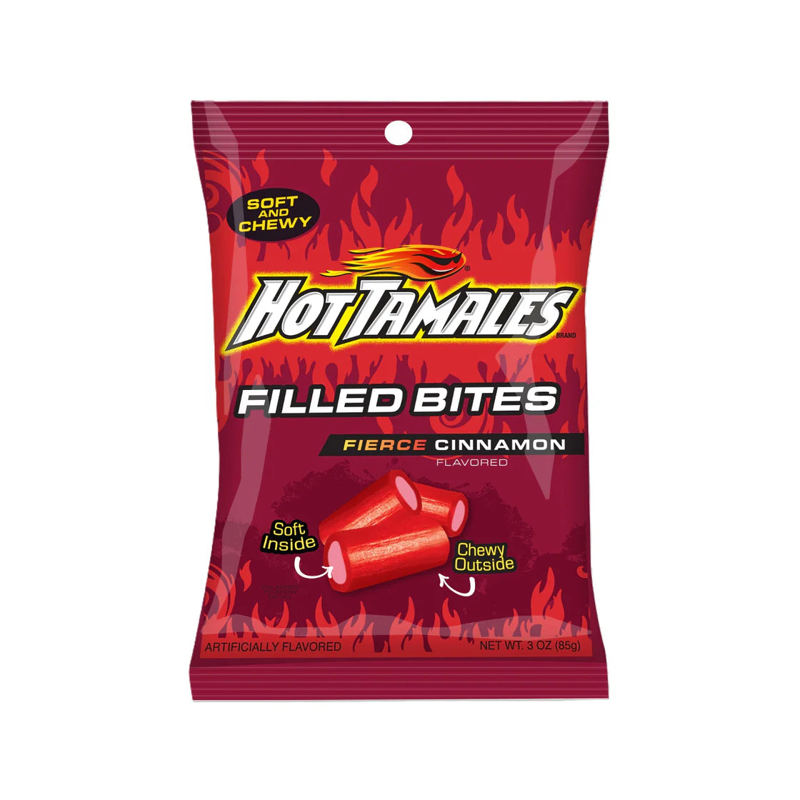 Hot Tamales Filled Licorice Bites 85g