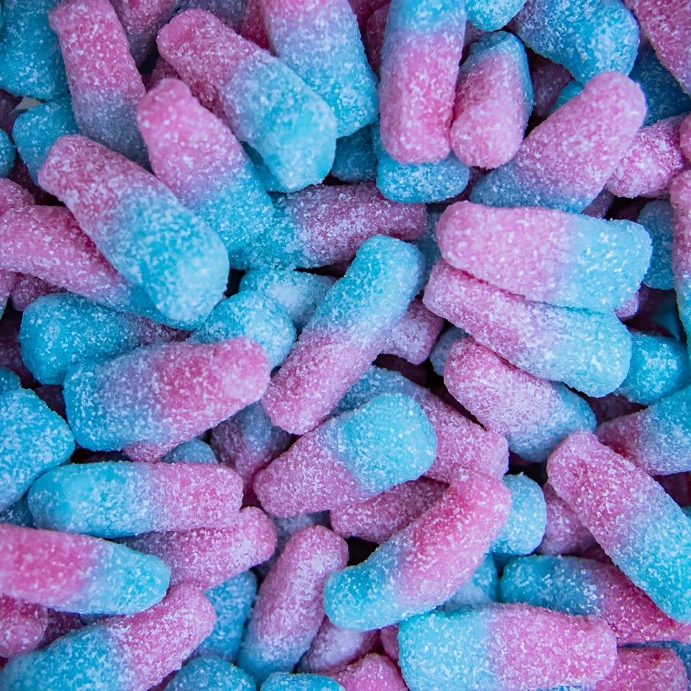 Fizzy Bubblegum Bottles 100g (Halal)