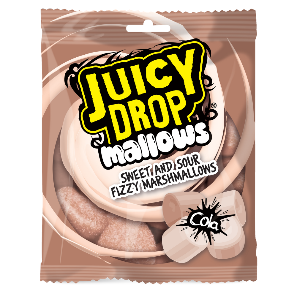 Bazooka Juicy Drop Mallows Cola Bag 100g