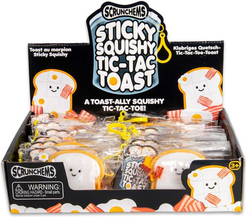 Scrunchems Sticky Squishy Tic Tac Toast