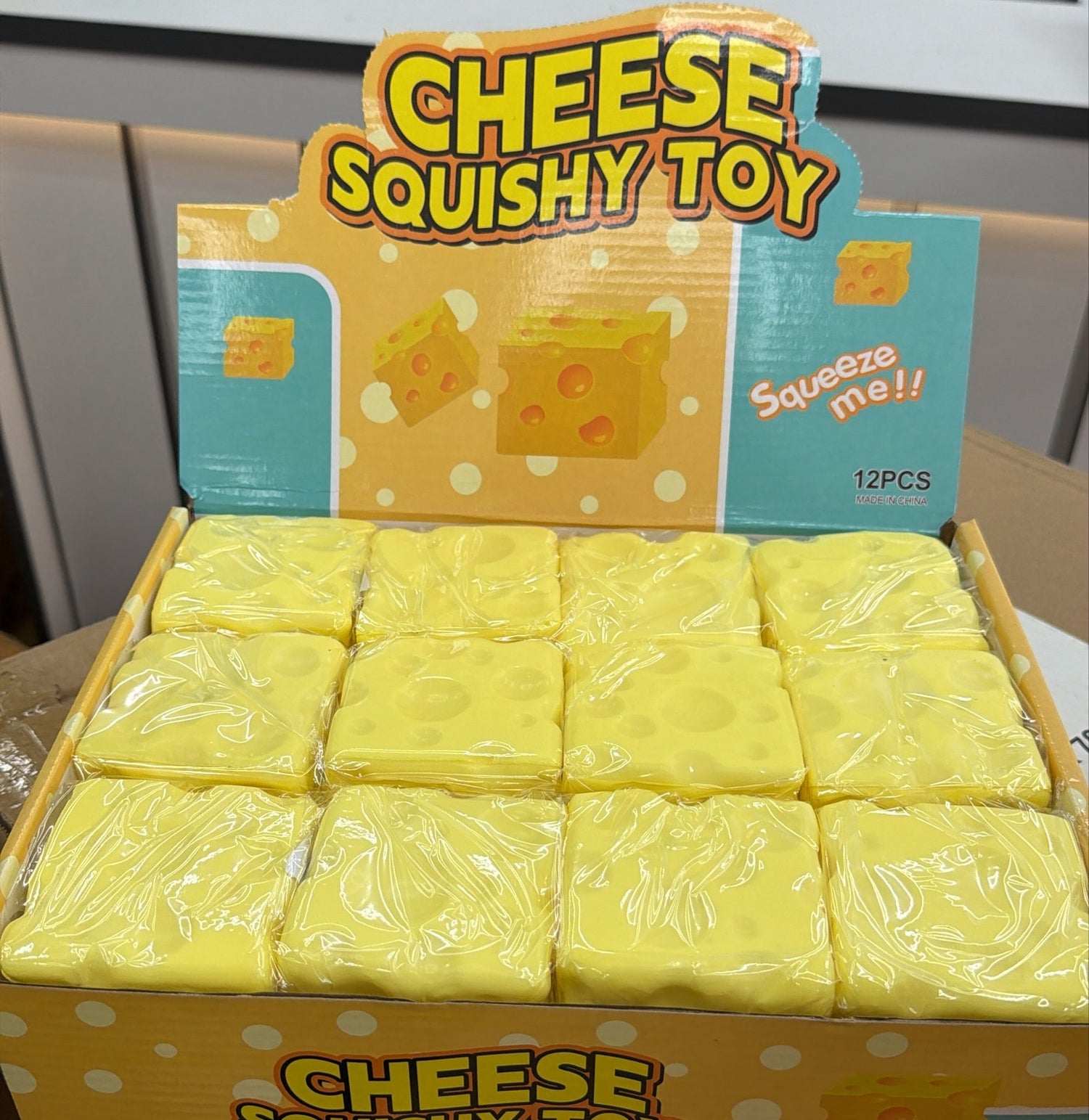 Cheese Cube Squishy LARGE