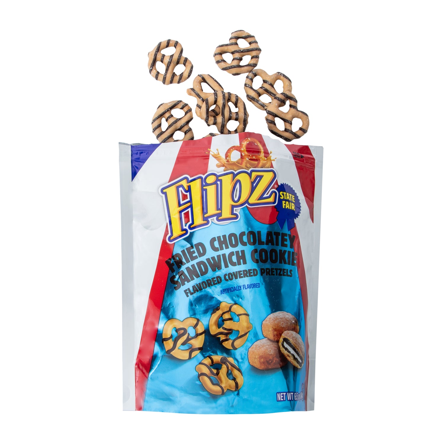 Flipz Fried Chocolatey Sandwich Cookie Pretzels USA