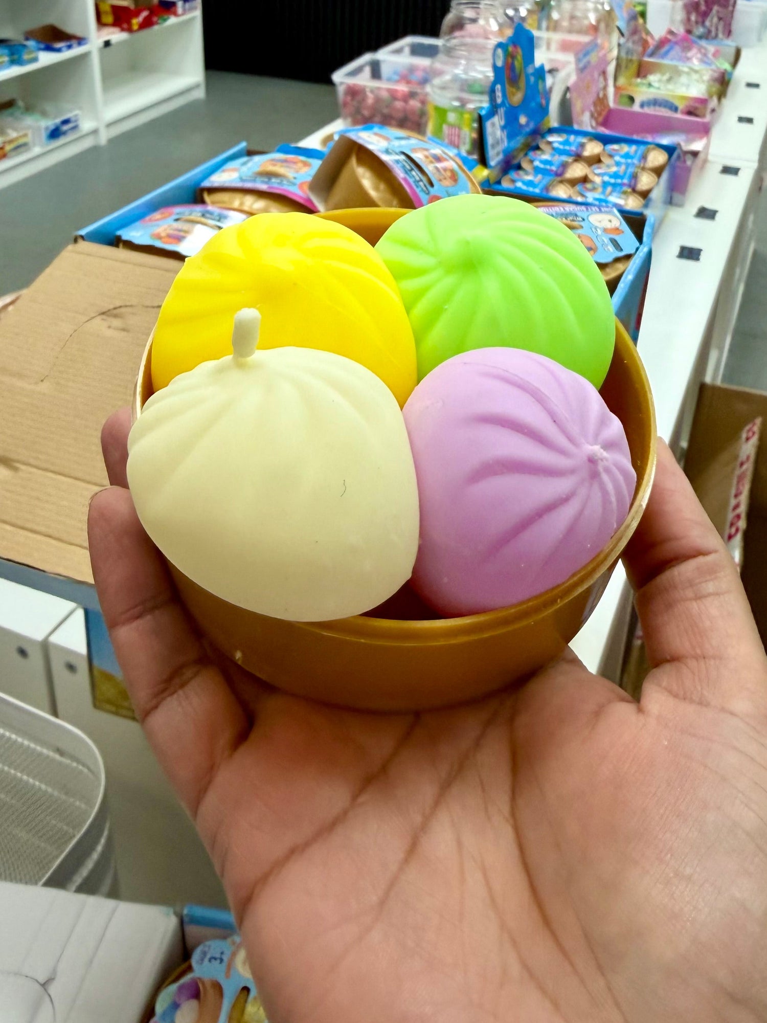 Viral Dumpling Bao Bun Squishy 4 MINIS x1