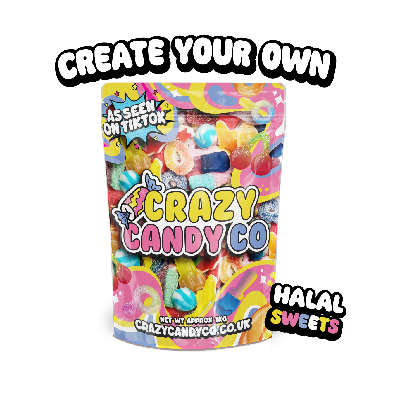 Create your own halal pick and mix sweets