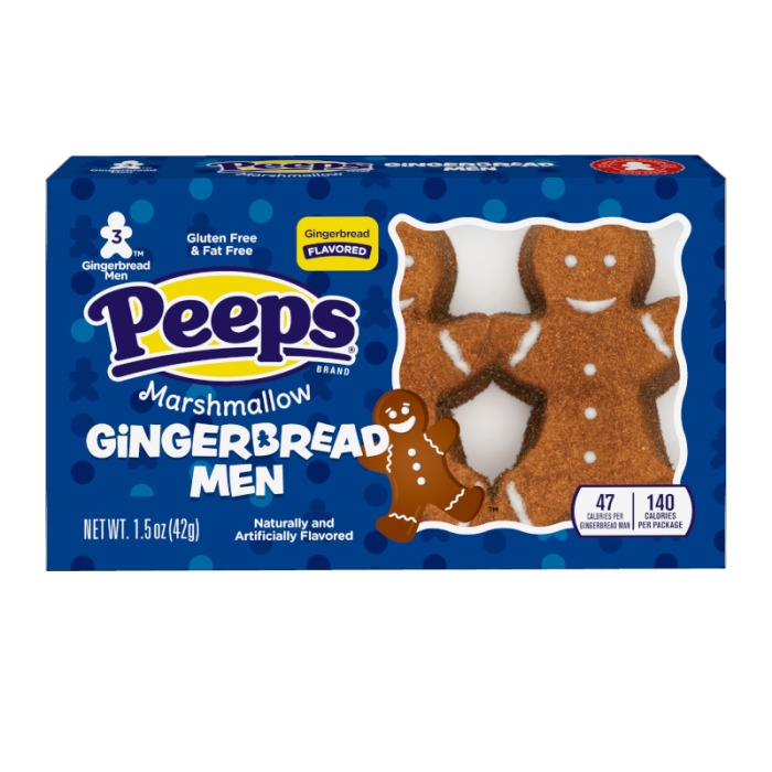 Peeps Christmas Gingerbread Men 3 Pack