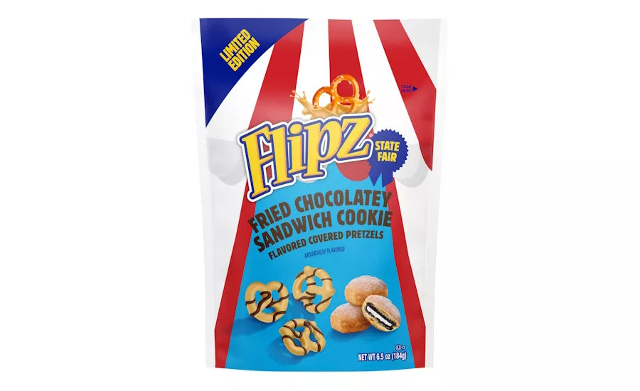 Flipz Fried Chocolatey Sandwich Cookie Pretzels USA