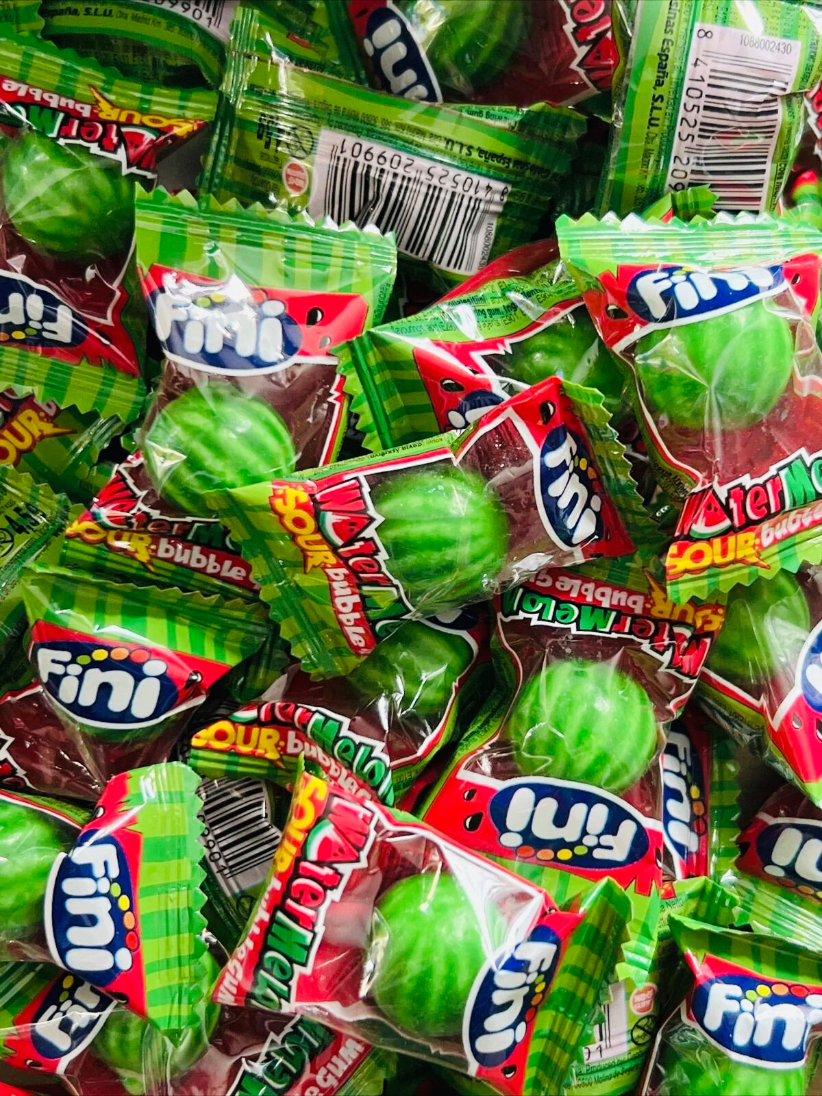 Fini Watermelon Fizzy Bubblegum 10 Pack