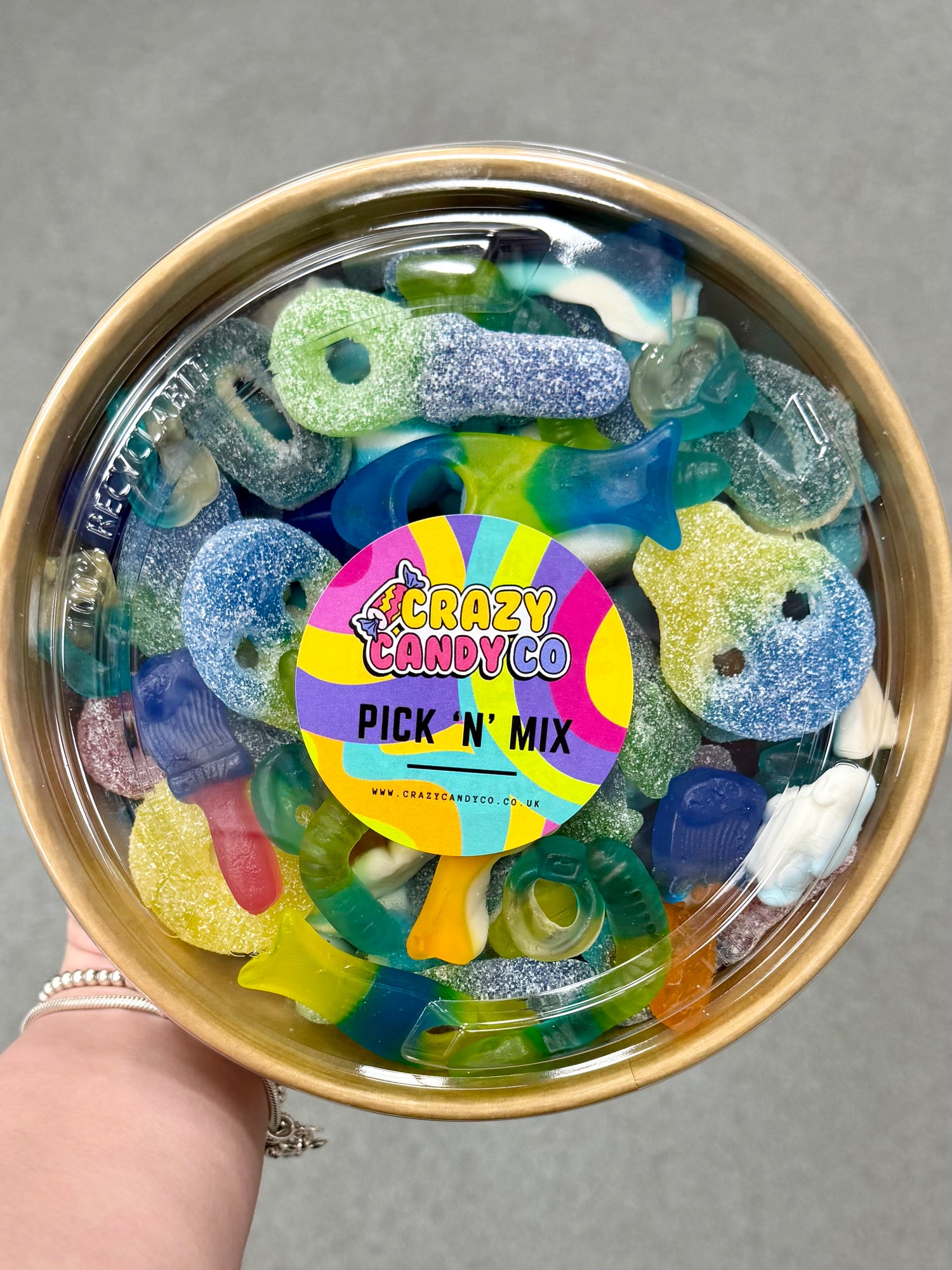 Blue Pick n Mix Candy Bowl