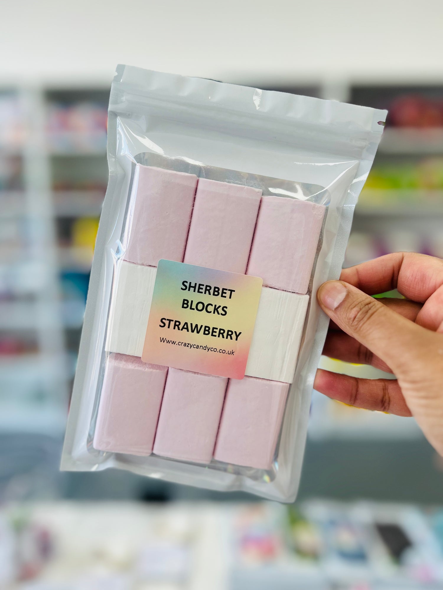 Sherbet Blocks / Ice Bricks Strawberry - 9 Bricks