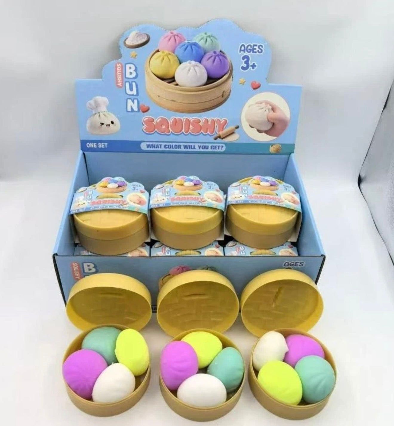 Viral Dumpling Bao Bun Squishy 4 MINIS x1