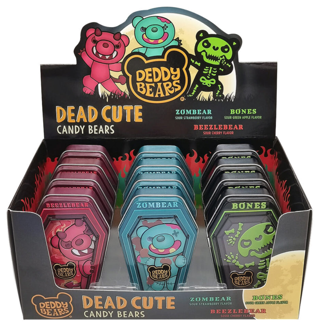 Boston America Deddy Bears Dead Cute Candy Bears Tin Set