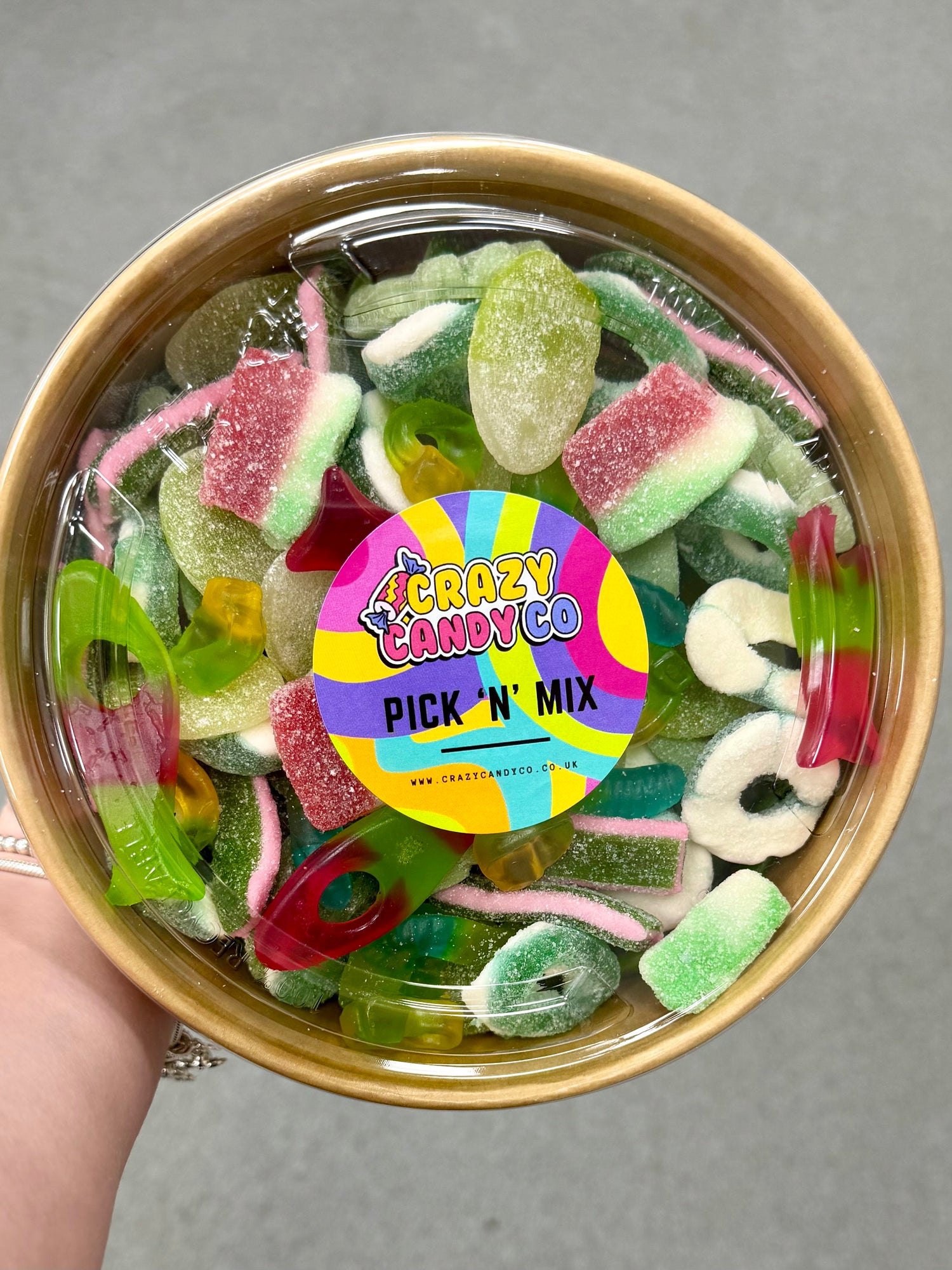 Green Pick n Mix Candy Bowl