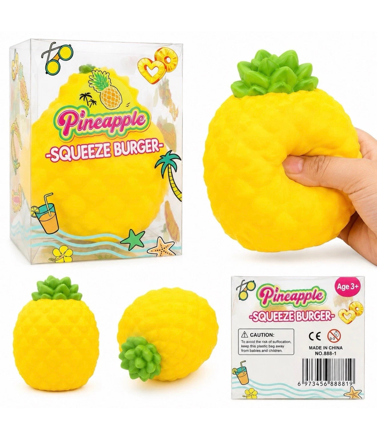 Jumbo Pineapple Squishy Soft Foam