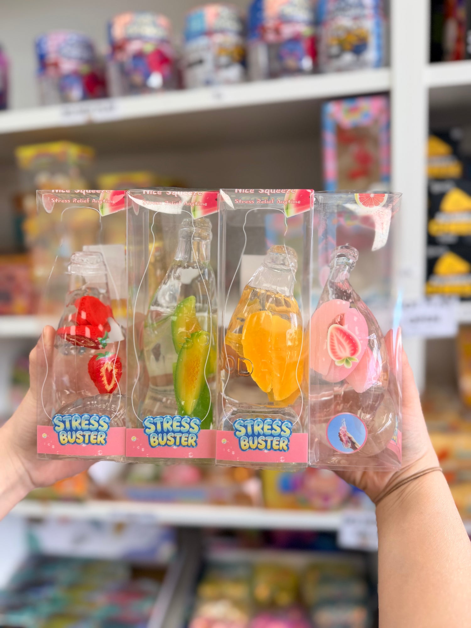 Vaseline Bottle With Fruit Squishy