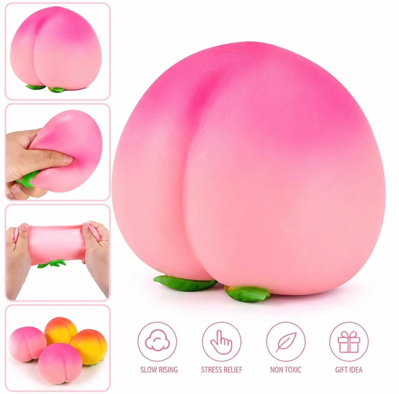Jumbo Peach Squishy