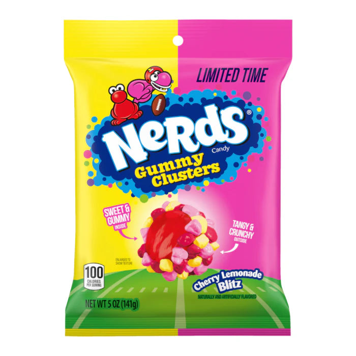 Nerds Limited Edition Cherry Lemonade Blitz Gummy Clusters 141g