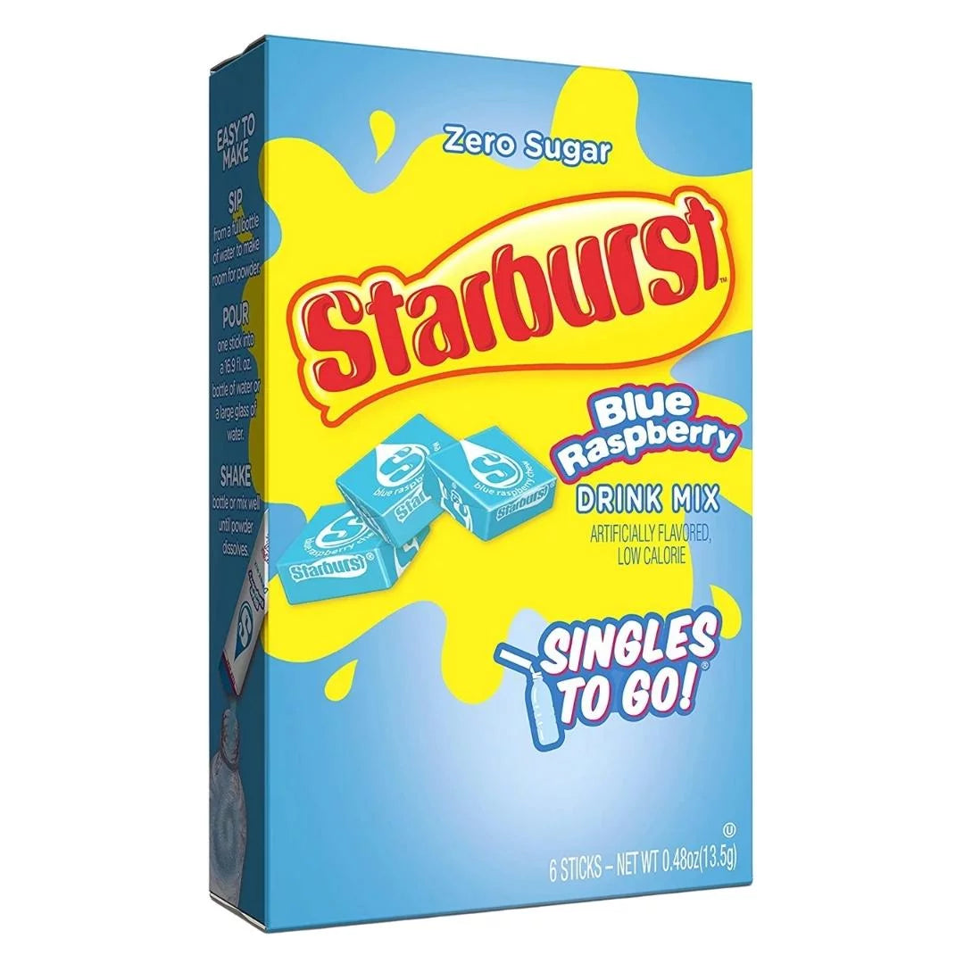 Starburst Blue Raspberry Singles To Go Drink Mix