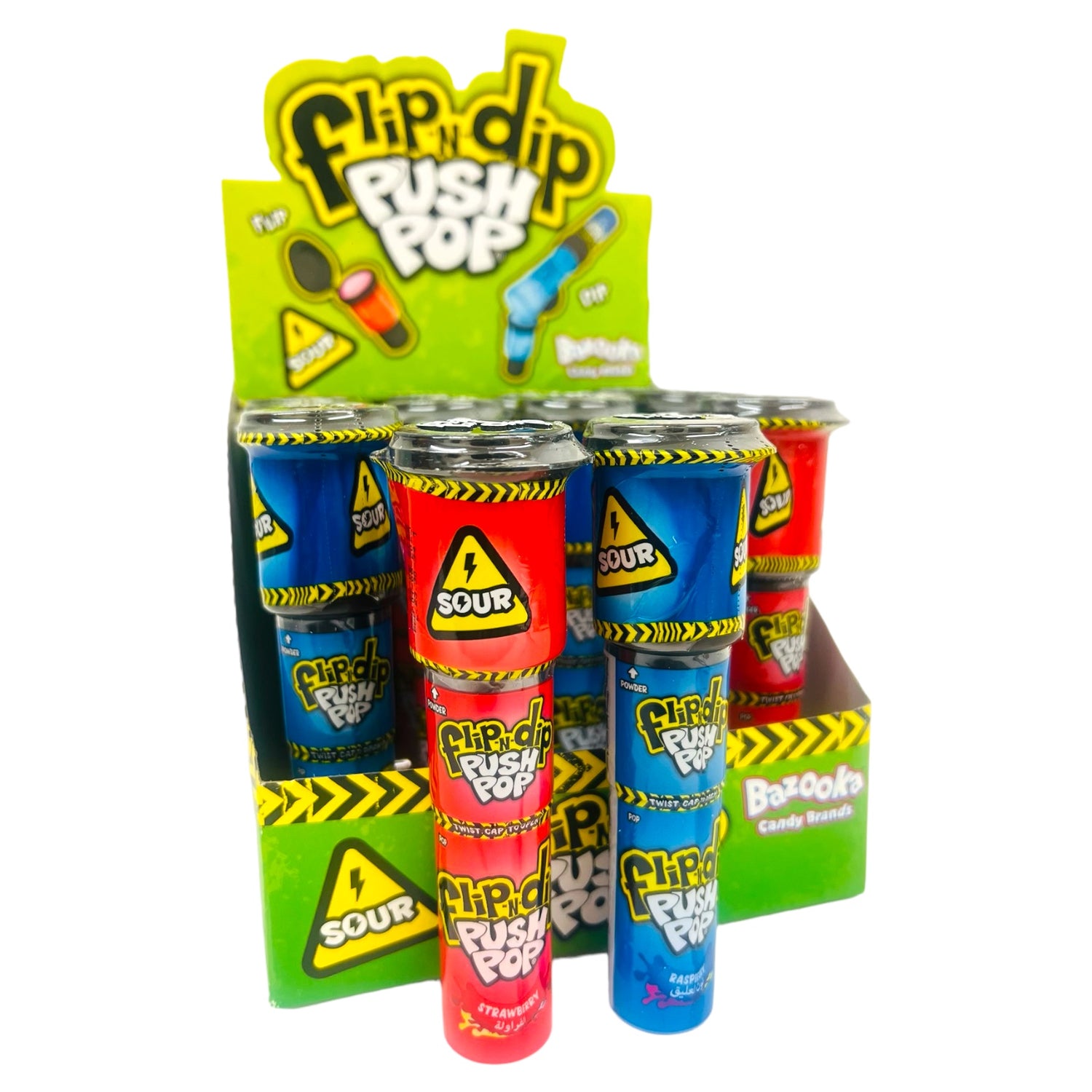 Bazooka Flip n Dip Push Pop SOUR (Dubai)