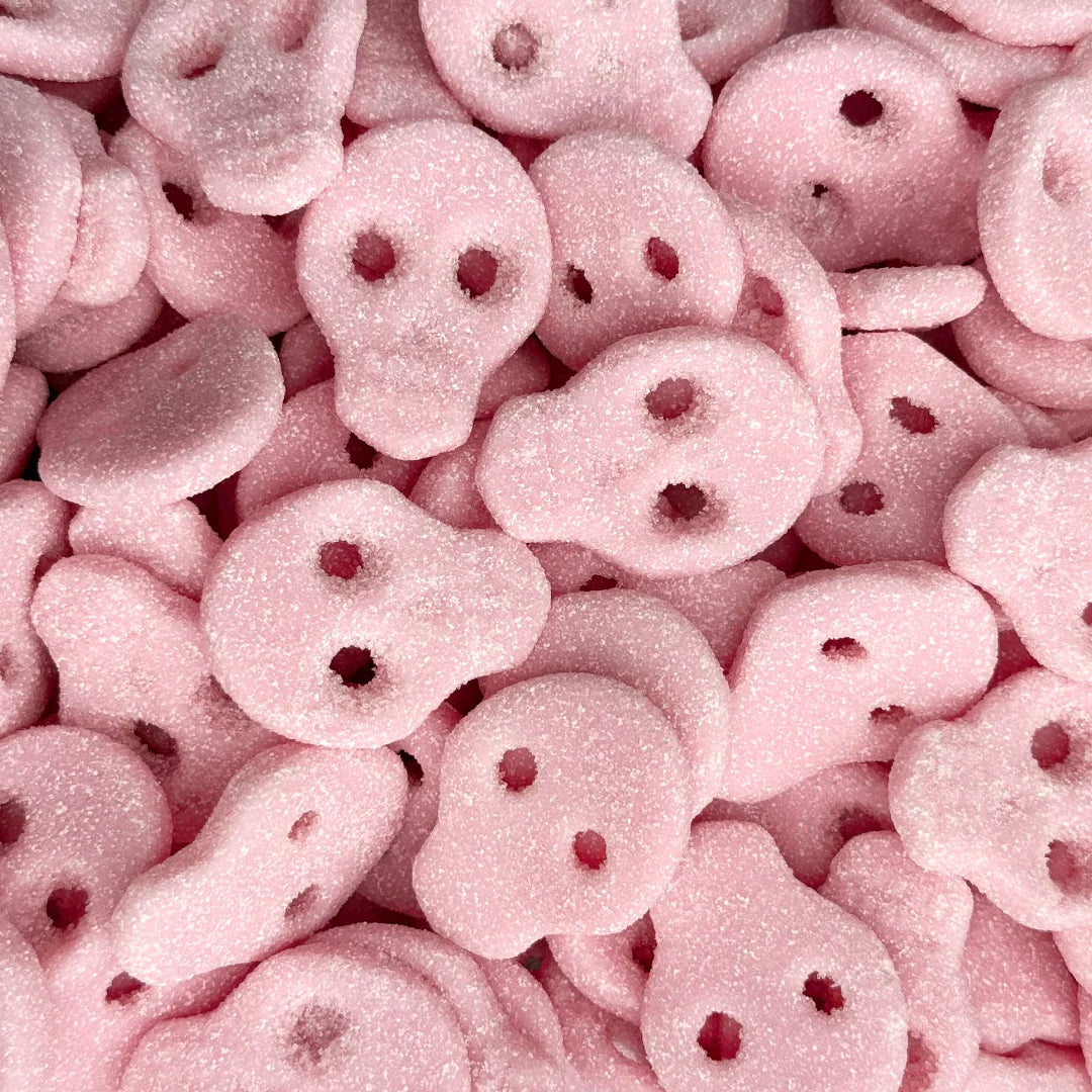 Sour Strawberry Skulls 100g (Vegan)