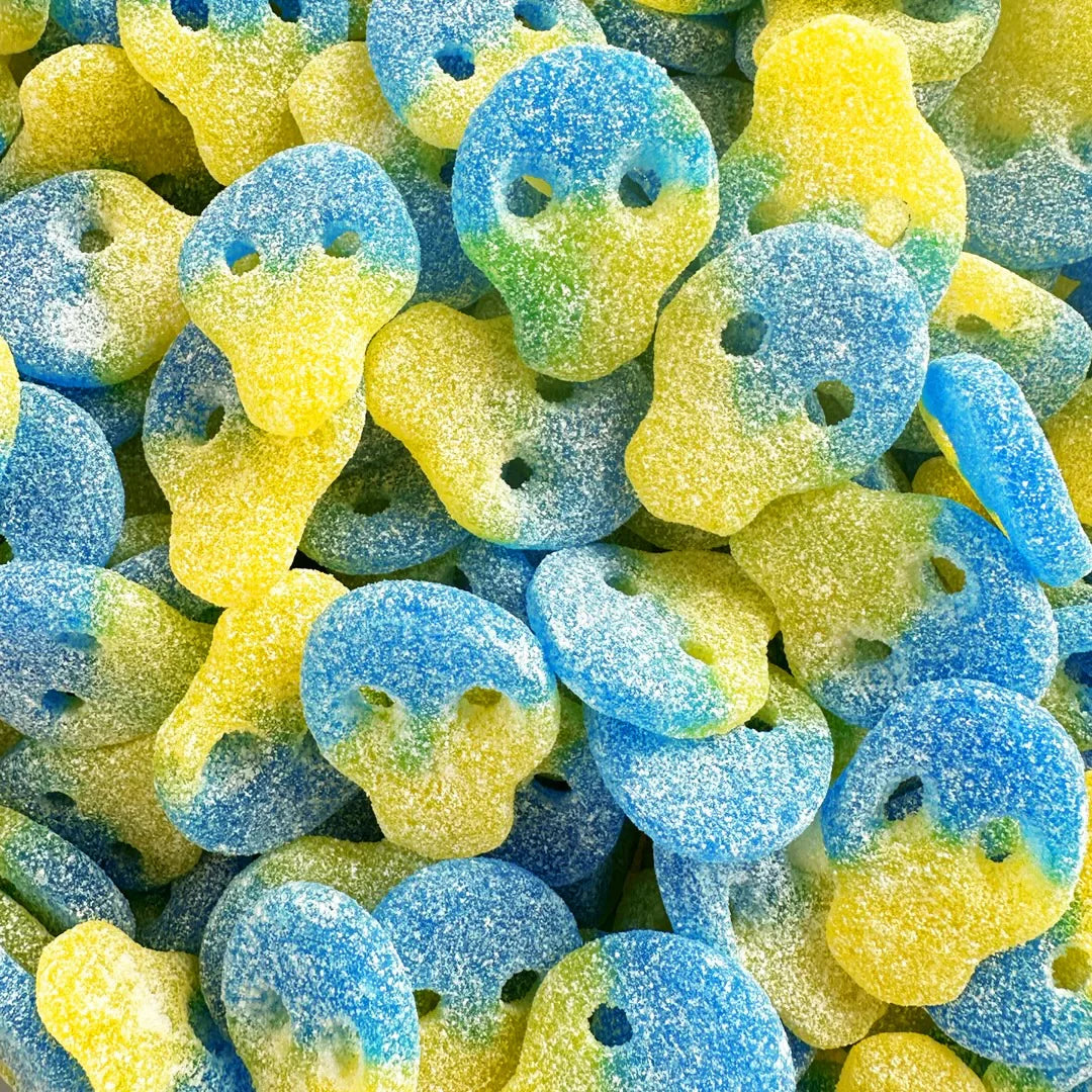 Sour Blueberry & Lemon Skulls 100g (Vegan)