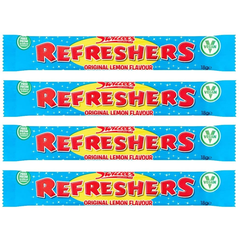 Refresher Original Lemon Chew Bar (Vegan) 4 Pack