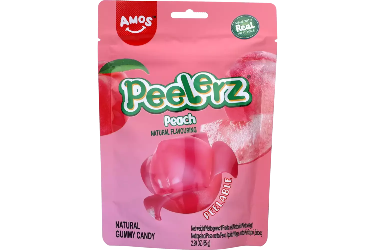 Amos Peelerz Peach Peg Bag 170g (USA)