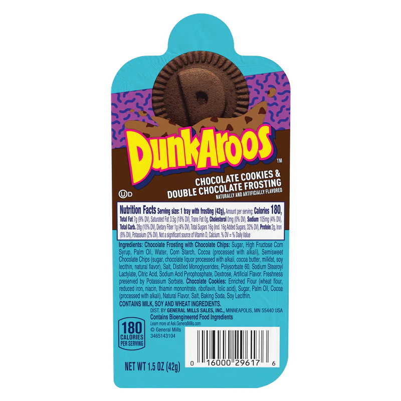 Dunkaroos Chocolate Cookies and Chocolate Frosting 42g — Crazy Candy Co