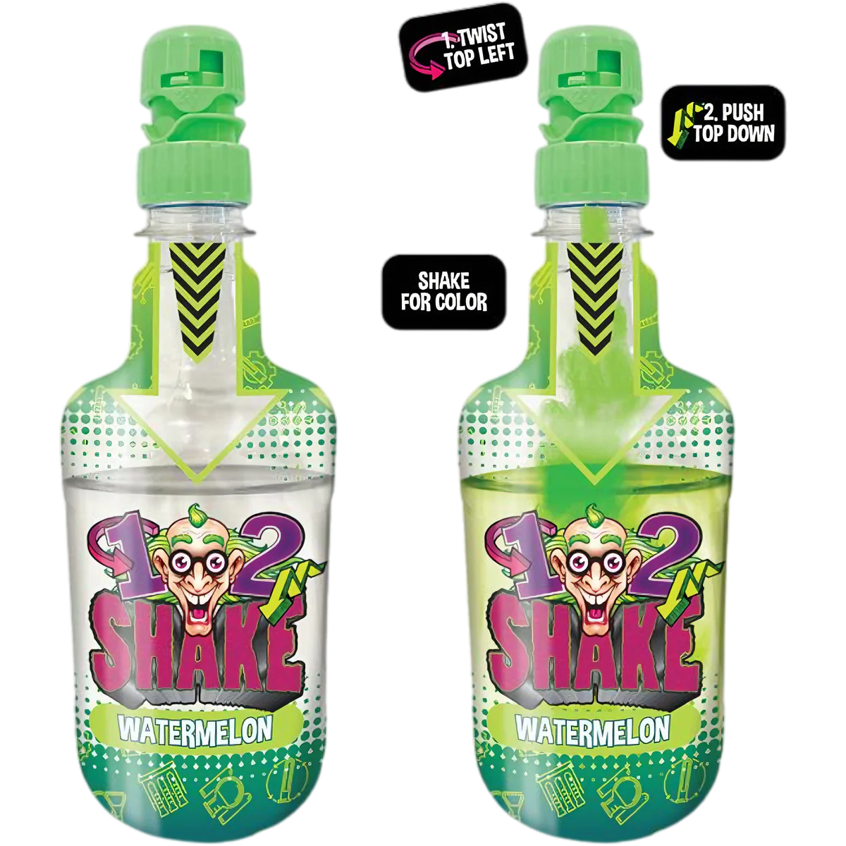 Dr Sour 1-2 Shake Magic Colour Changing Drink Watermelon 330ml