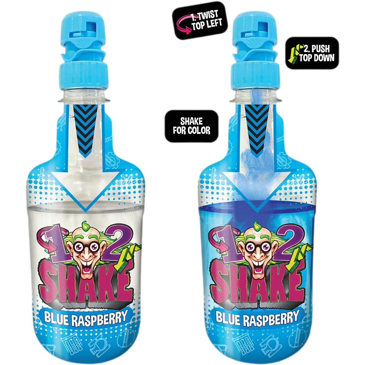 Dr Sour 1-2 Shake Magic Colour Changing Drink Blue Raspberry 330ml