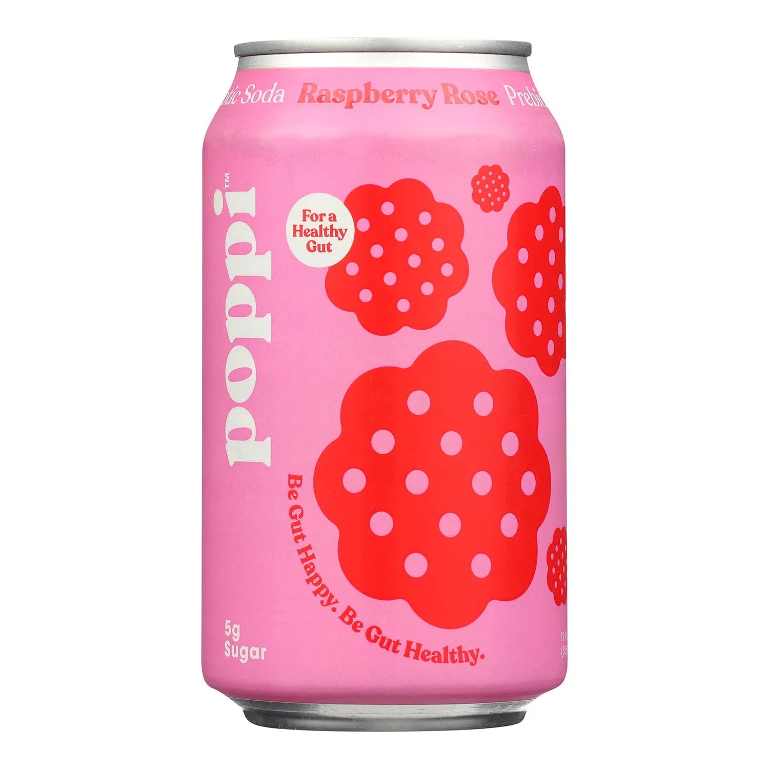 Poppi Raspberry Rose Prebiotic Soda 355ml