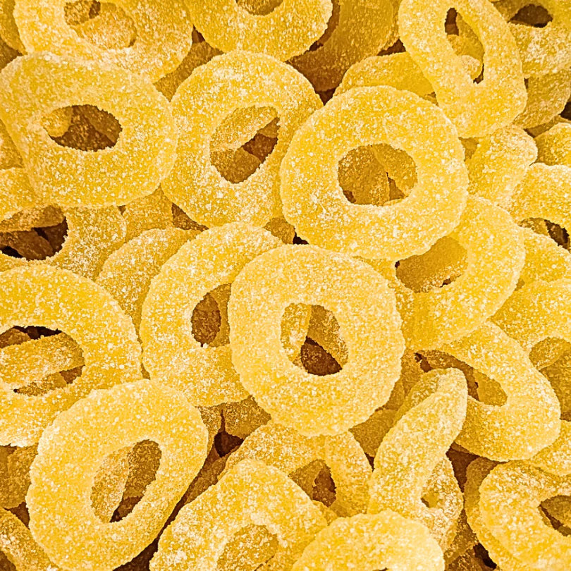 Fizzy Pineapple Rings 100g