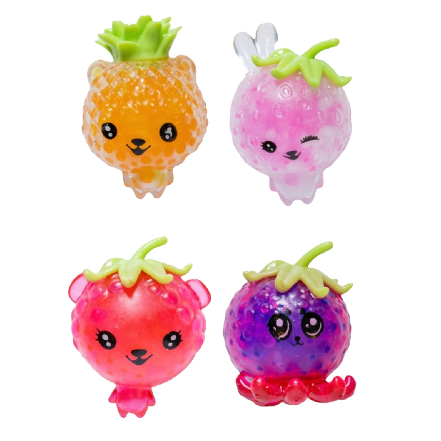 Squishy Fruit Heads With Gel Beads