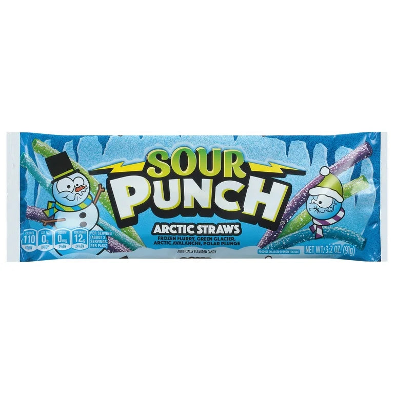 Sour Punch Arctic Straws