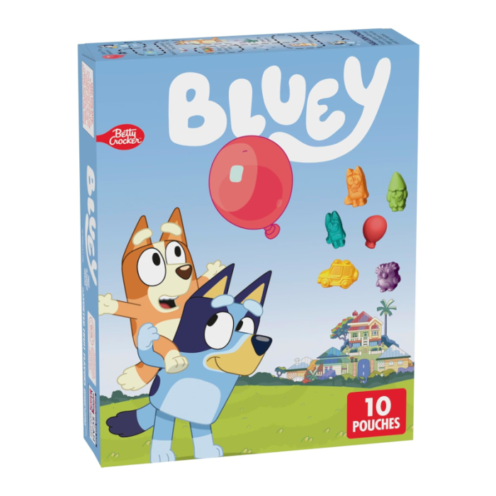 Betty Crocker Fruit Snacks Bluey 10 Mini Packs