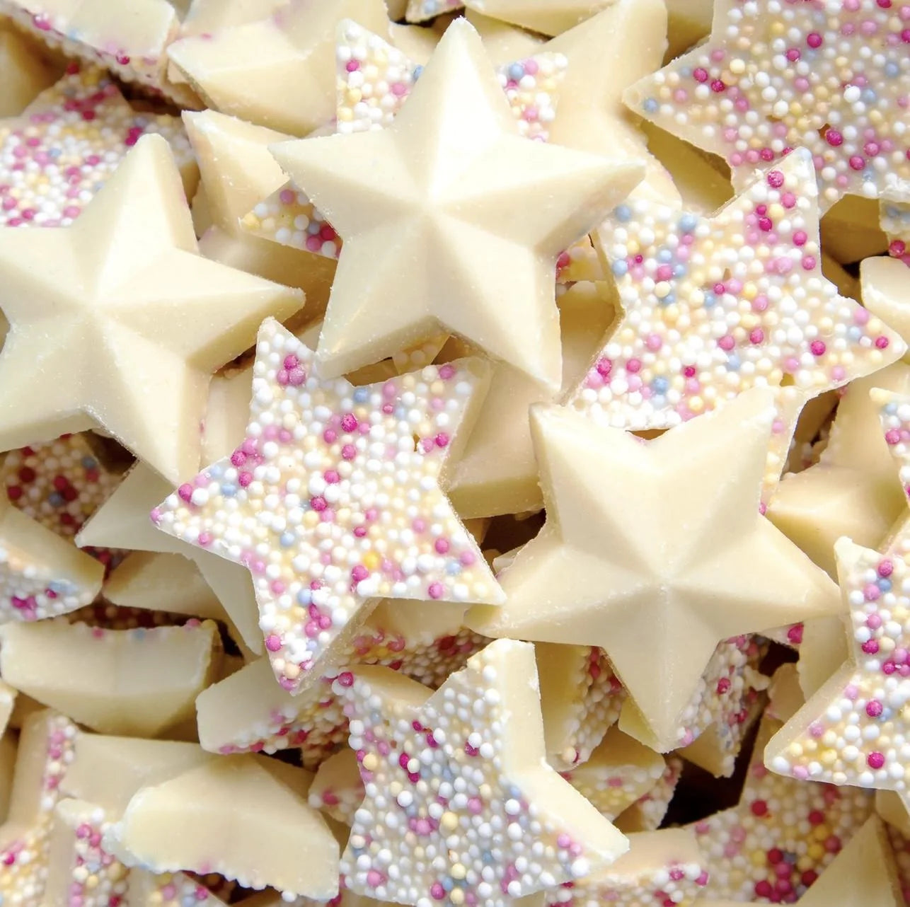 Hannahs White Chocolate Stars 150g