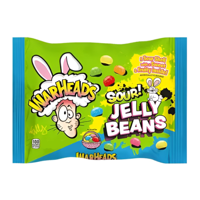 Warheads Sour Assorted Jelly Beans 113g