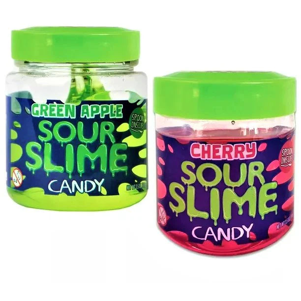 Sour Slime Green Apple & Cherry Candy NEW