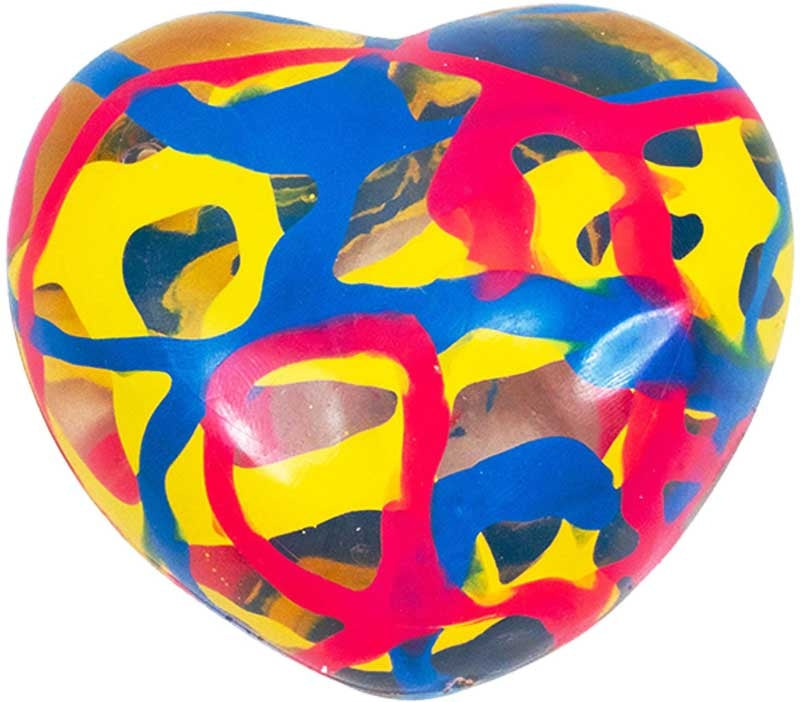 Inkerz Heart Paint Splash Squishy x 1 Random Colour