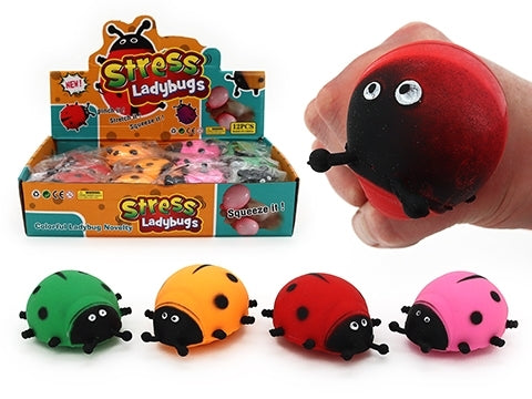 Stress Ladybird Squishy x 1 Random Colour